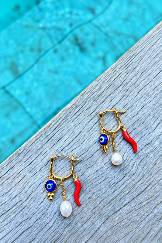 CRAZY MUMA GOLD EARRINGS