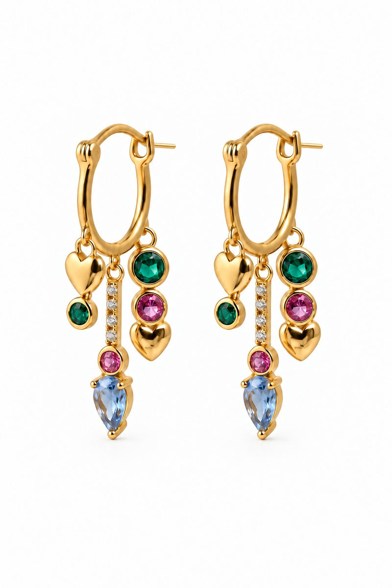 LET IT BLEED GOLD EARRINGS