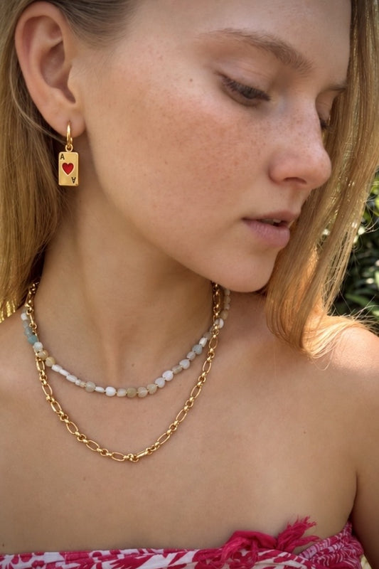 ACE IT, GOLD EARRINGS