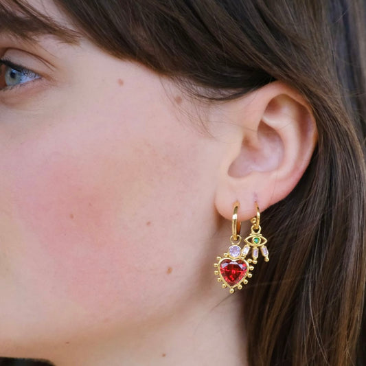 LOVE ME DO EARRINGS GOLD