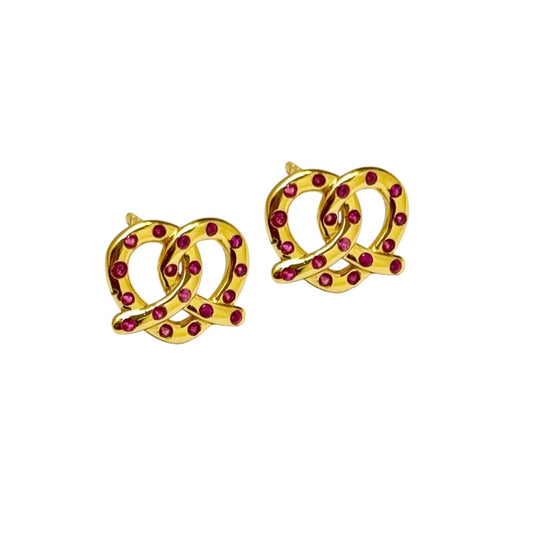 AMOUR GOLD STUD EARRINGS