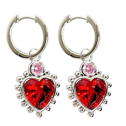 LOVE ME DO EARRINGS SILVER