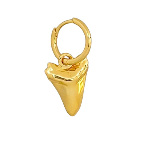 GOOD FORTUNE SHARKY GOLD EARRING