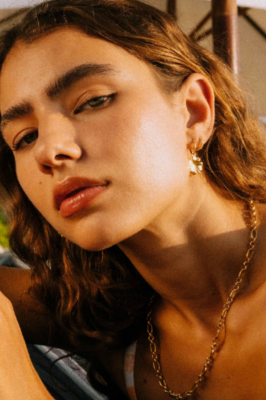 OCEAN BEAT GOLD NECKLACE