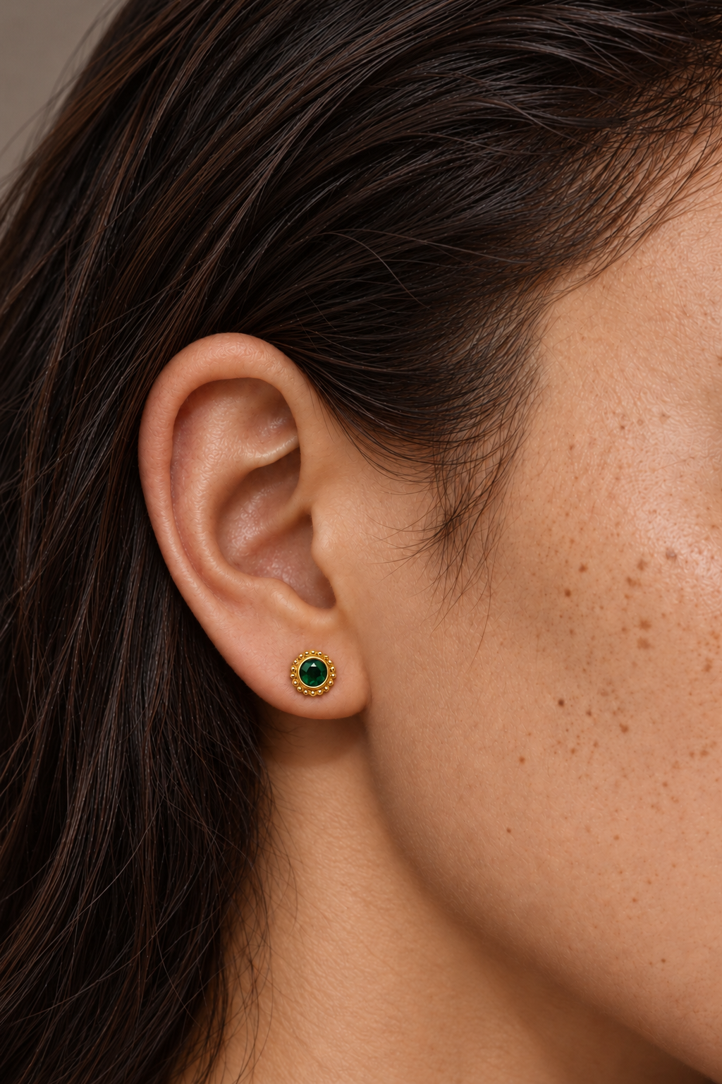 ANITA STUD GOLD EARRINGS