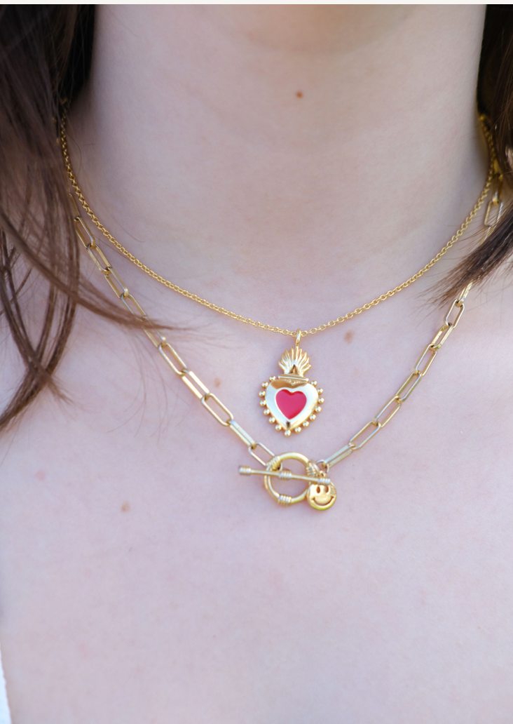 YOU CAN'T BREAK MY HEART NECKLACE GOLD