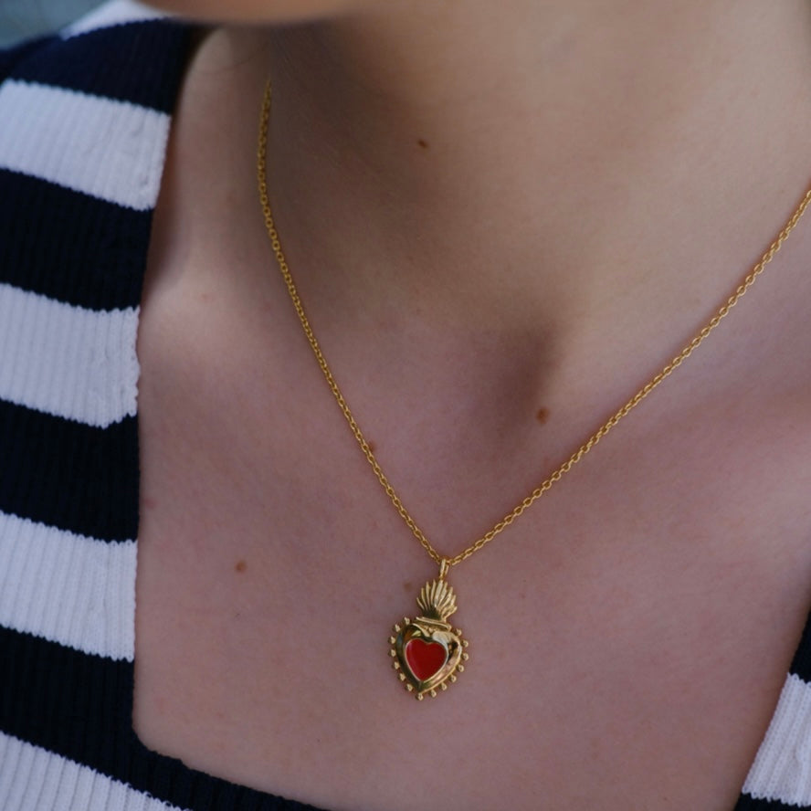 YOU CAN'T BREAK MY HEART NECKLACE GOLD