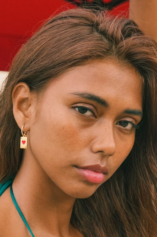 ACE IT, GOLD EARRINGS