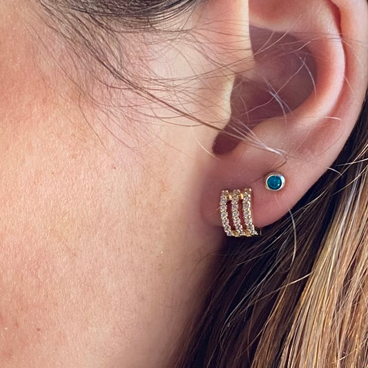 TIRAMISU HUGGIE EARRING