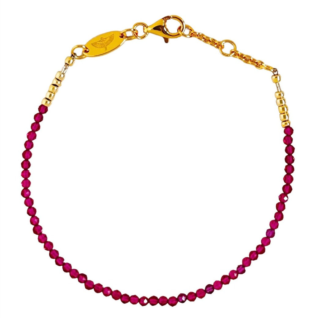 Ruby deals bracelet gold