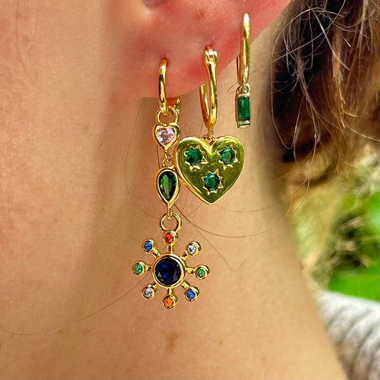 MIGHTY REAL GOLD HOOP EARRING