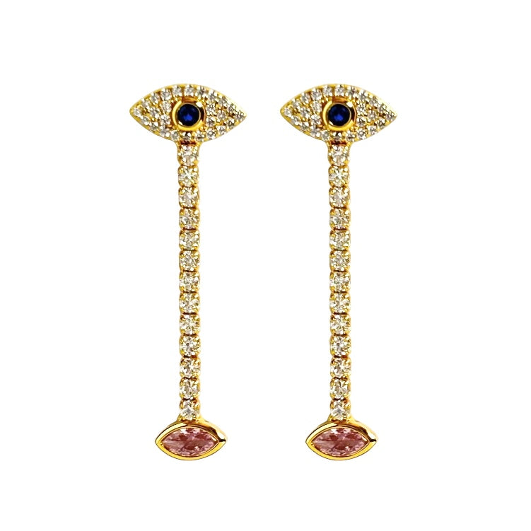 Gold sister store earrings