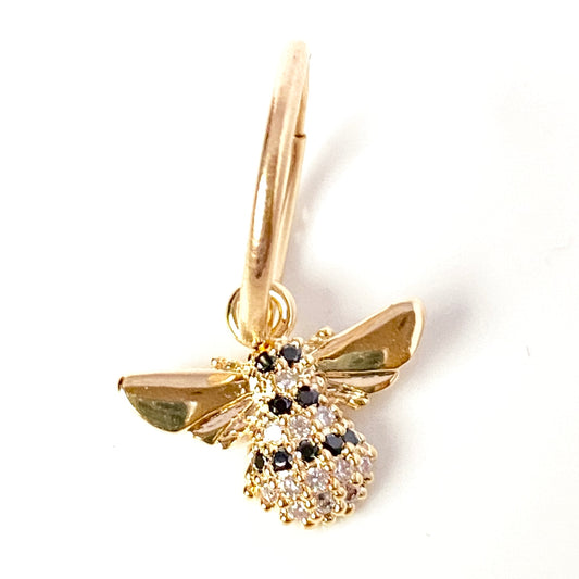 HONEY BEE HOOP EARRING