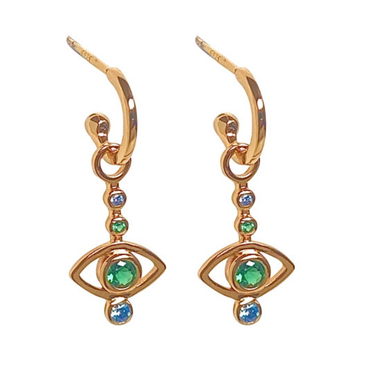 IN MY EYES GOLD HOOP EARRINGS