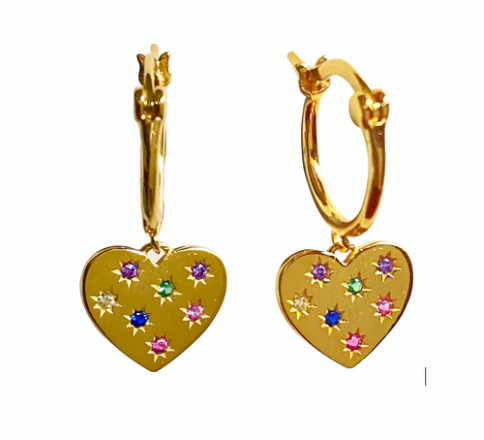 HEART FRECKEL EARRING