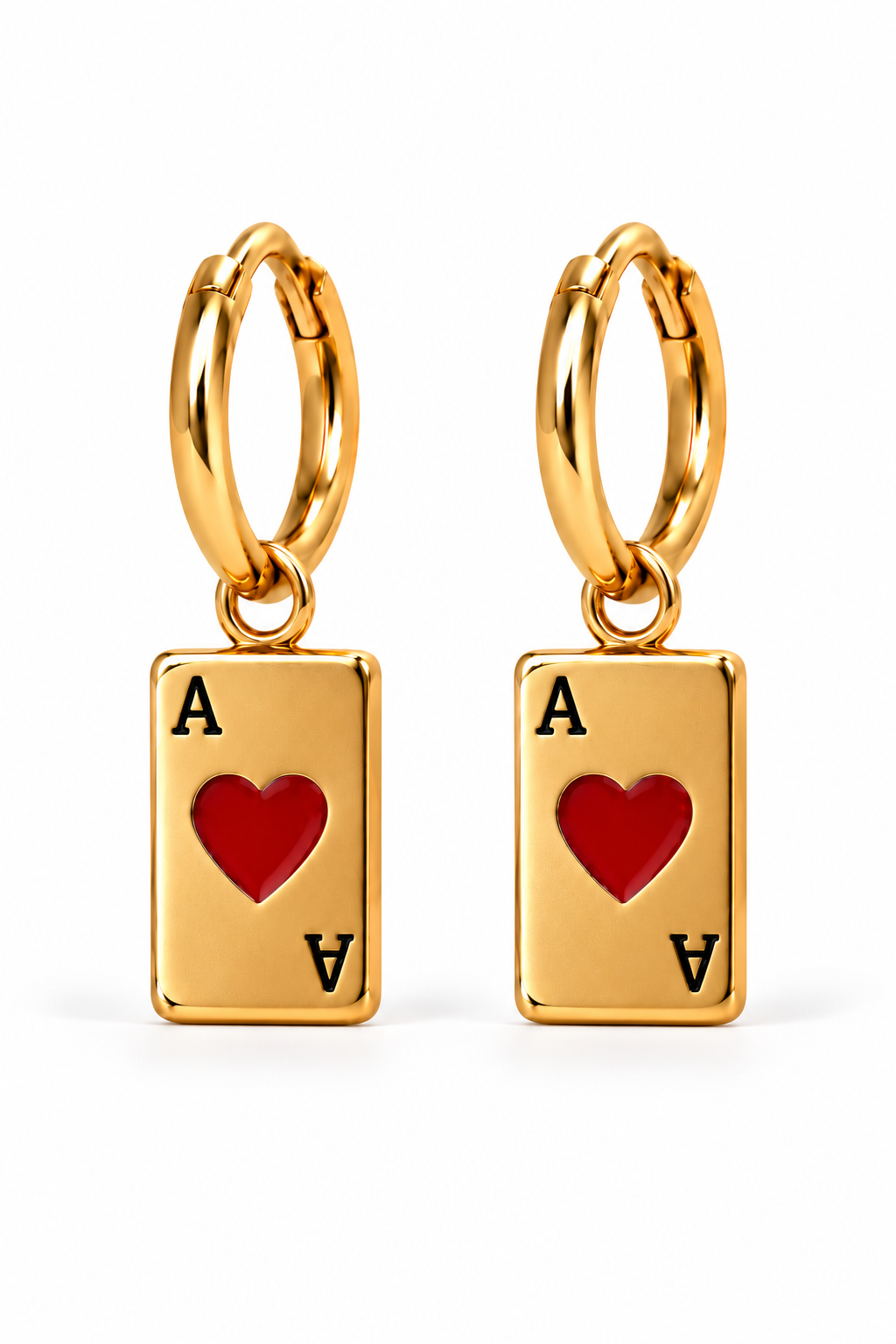 ACE IT, GOLD EARRINGS