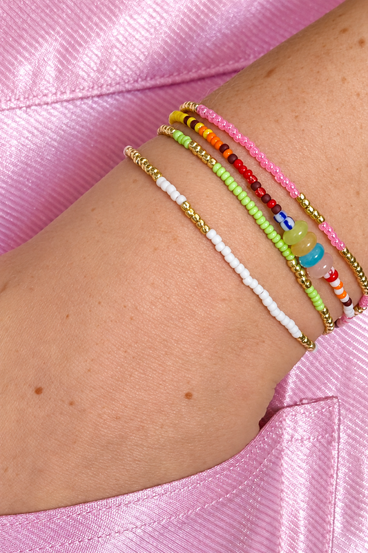 HAPPY PLACE WHITE BRACELET