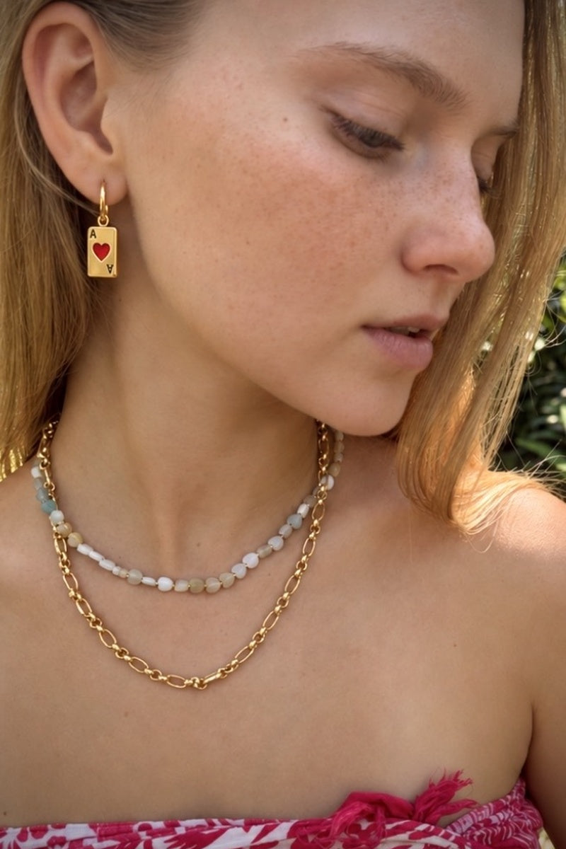 ACE IT, GOLD EARRINGS