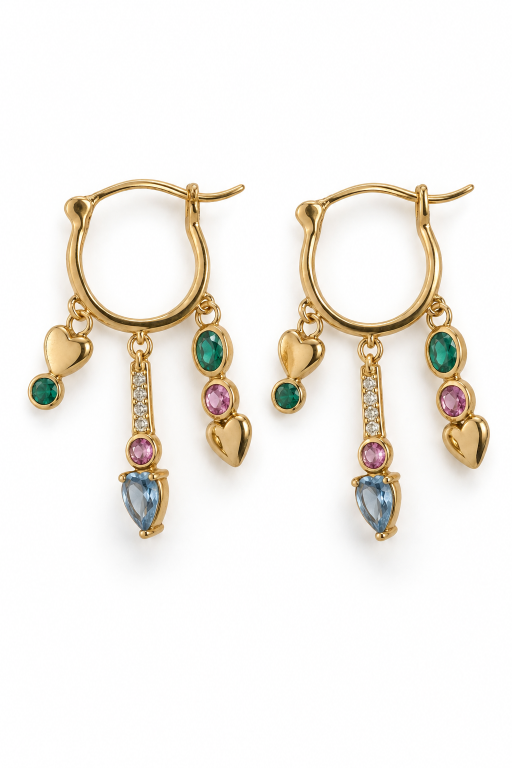 LET IT BLEED GOLD EARRINGS