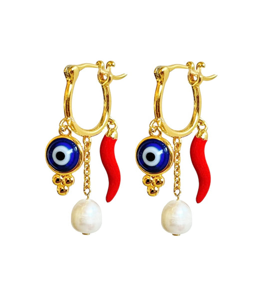 CRAZY MUMA GOLD EARRINGS