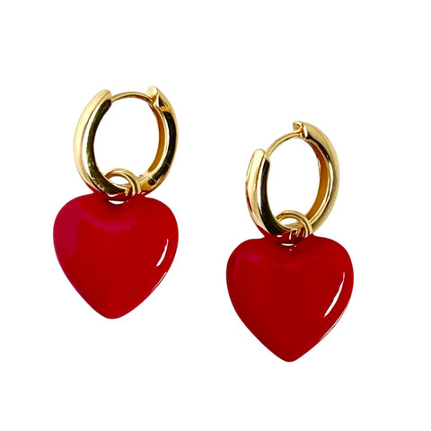 HOT POP EARRING RED
