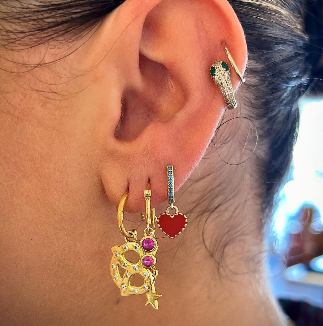 SERPENT HUGGIE EARRING