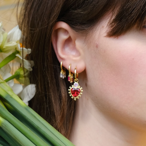 LOVE ME DO EARRINGS GOLD