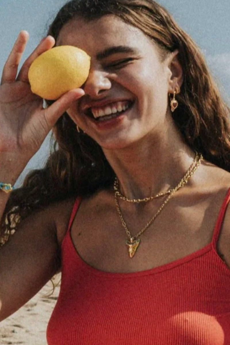 OCEAN BEAT GOLD NECKLACE