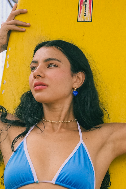HOT POP EARRING BLUE