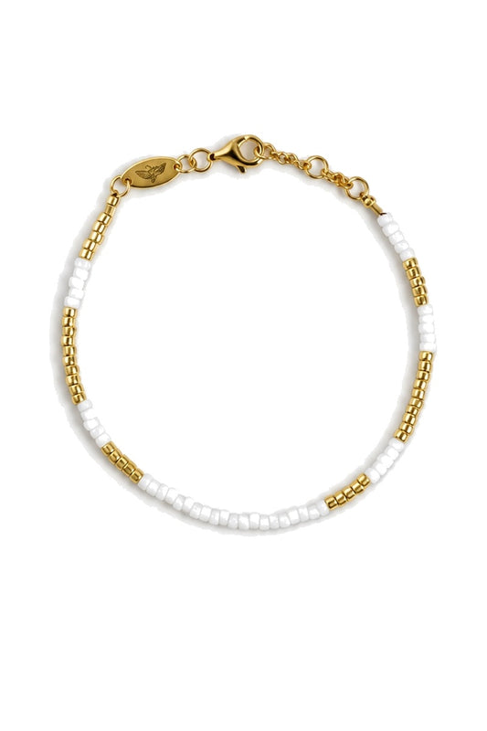 HAPPY PLACE WHITE BRACELET