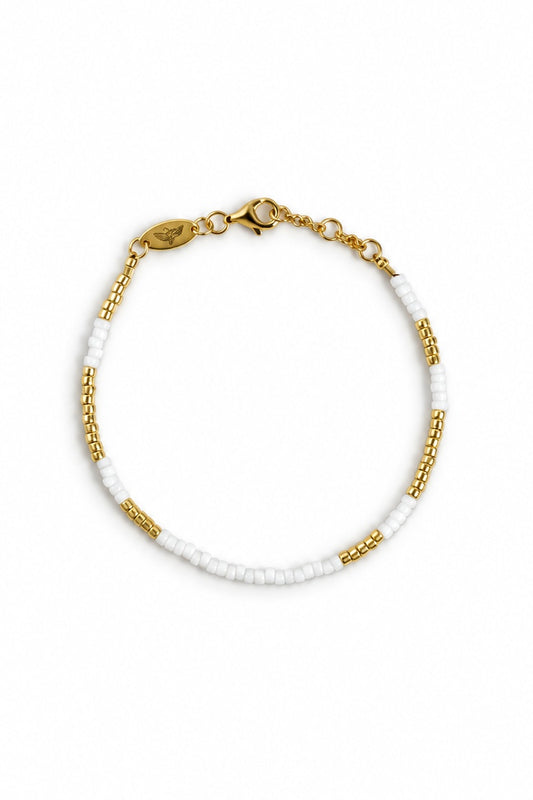 HAPPY PLACE WHITE BRACELET