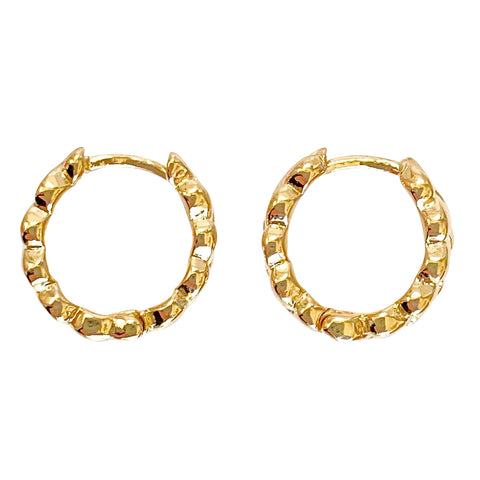GET DOWN GOLD HOOP EARRINGS