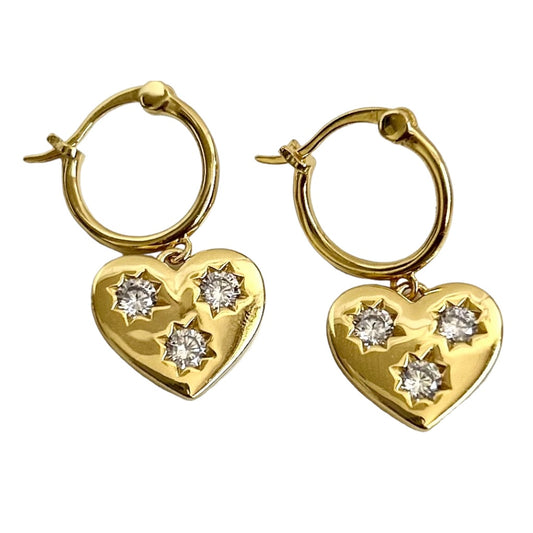LOVE IS FOR YOU AND ME CRYSTAL EARRINGS