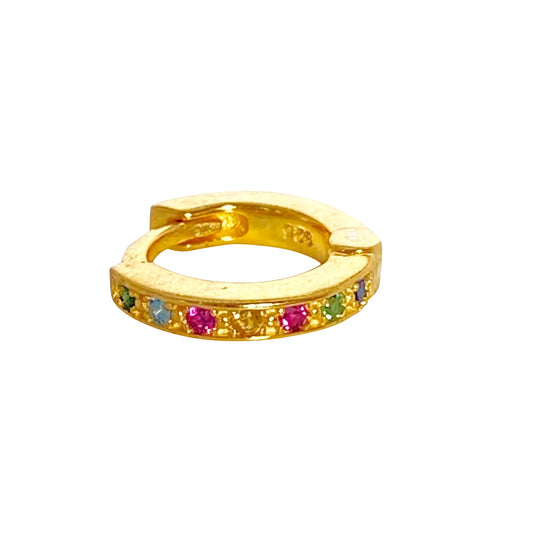 SOMEWHERE GOLD HUGGIE EARRING
