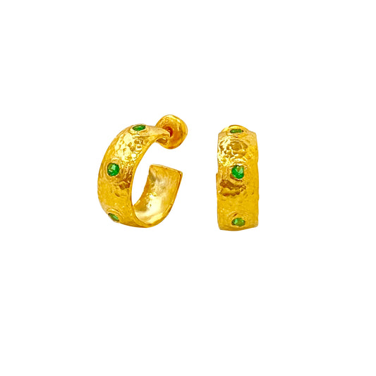 ROMA HOOP GOLD EARRINGS
