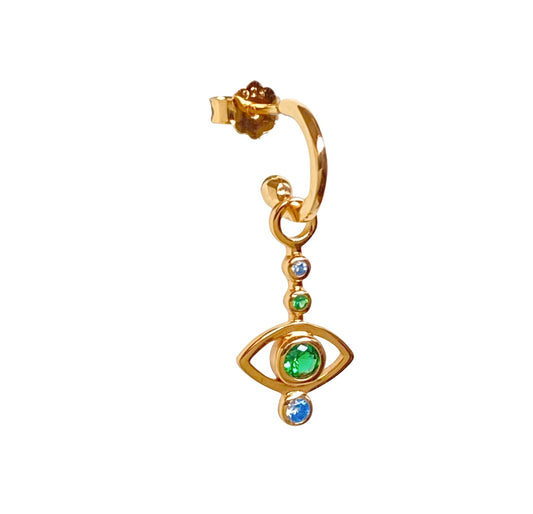 IN MY EYES GOLD HOOP EARRINGS