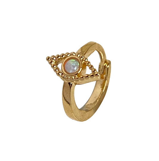 GOD'S EYE OPAL HUGGIE