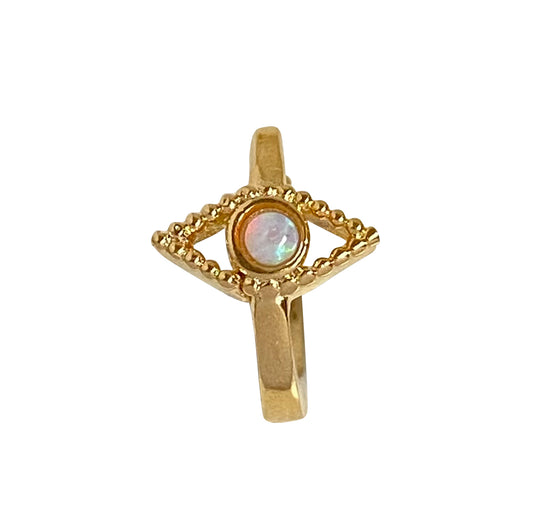 GOD'S EYE OPAL HUGGIE