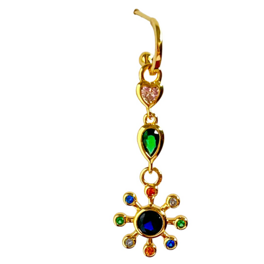 MIGHTY REAL GOLD HOOP EARRING